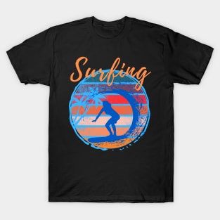 Surfing - Woman Surfer T-Shirt